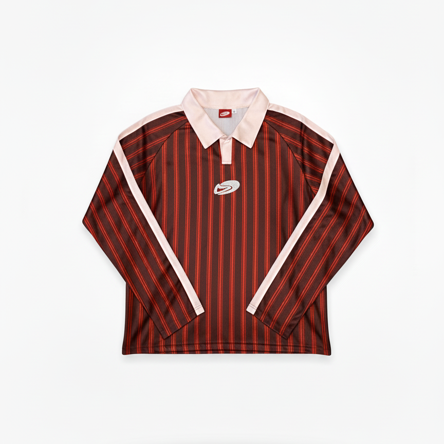 Red retro jersey